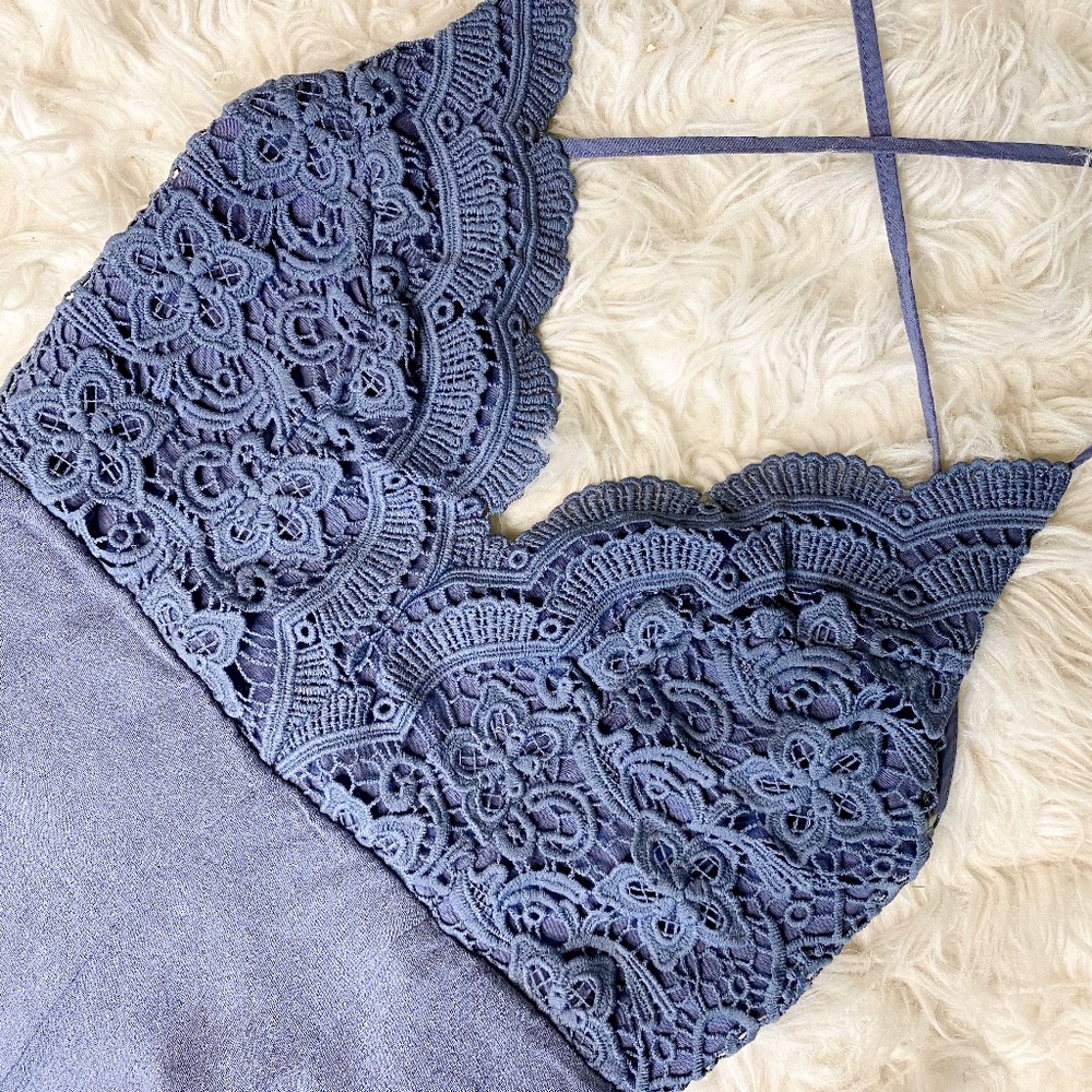 LuLu's Backless Lace Romper